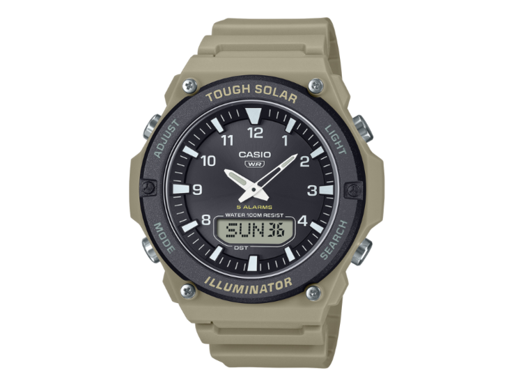 A Casio AQ-S820W-5AV órák (a képen) még nem jelentek meg Európában. (Kép forrása: Casio)