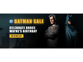 A Warner Bros. és a DC Batman kiárusításának borítóképe a Steamen, Bruce Wayne és Batman (Kép forrása: Steam)