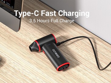 A Gooloo F3 vezeték nélküli elektromos porszívó 5,000 mAh akkumulátorral rendelkezik (Kép forrása: Gooloo)