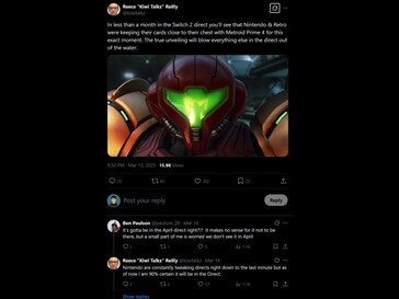 Kiwi Talkz Metroid Prime 4: Beyond Switch Direct X poszt (Kép forrása: screenshot, Kiwi Talkz X account)