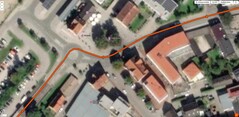 Garmin Venu 2 útvonalkövetés egy körforgalomnál