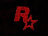 Linómetszet Rockstar Games logó látható