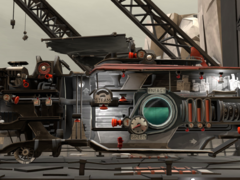 A FAR: Lone Sails játékban a játékosoknak egy különös, vitorlával hajtott földhajó segítségével kell átvezetniük karakterüket egy kiszáradt tengerfenéken. (Kép forrása: Steam)