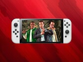 A GTA 5 portja egy Switch OLED konzolon látható