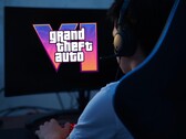 Játékos beállítás a GTA 6 logóval a monitoron