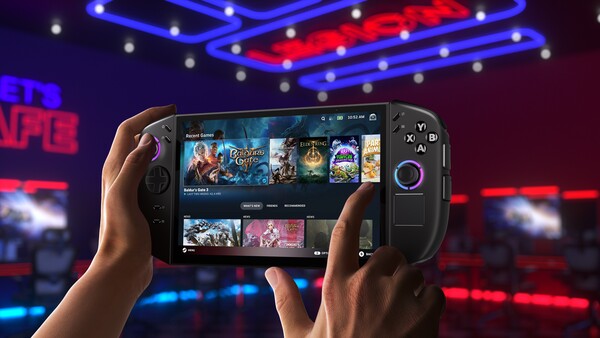 Ezen a képen a Lenovo Legion Go 2 látható SteamOS-t futtatva. (Kép forrása: Evan Blass)