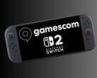 Nintendo Switch 2 a Gamescom logójával (Kép forrása: Gamescom, Nintendo of America szerkesztéssel)