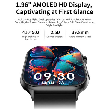 AMOLED kijelző a fedélzeten