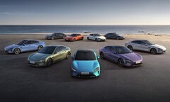 Az elektromos Xiaomi SU7 szedánok gyűjteménye (Kép forrása: Xiaomi)