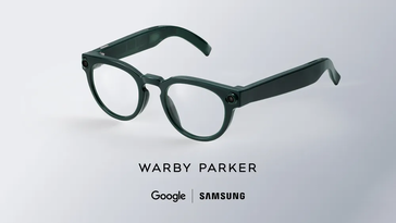 A Google promóciós képe a Warby Parker keretek változatát mutatja be