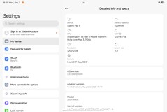 Xiaomi Pad 8 szoftver