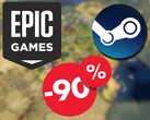 A Sid Meier's Civilization VI jelenleg 90%-os kedvezménnyel kapható a Steamen és az Epic Games Store-ban is. (Kép forrása: Steam / Epic Games)