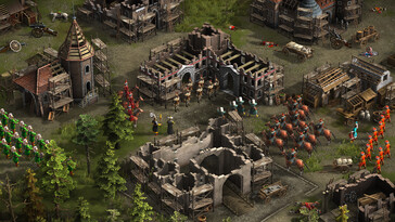 A Cossacks 3 játékban egy várost ábrázoló kép.