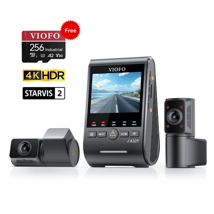 A VIOFO A329S 3CH dash cam GPS-követéssel és hangvezérléssel rendelkezik (Kép forrása: VIOFO)