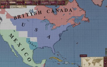 A képen: Játékmenet-képernyőkép a Victoria II-ből.