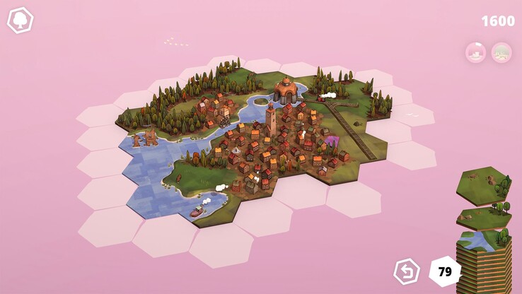 A játék végkimenetelét nagyban meghatározza, hogy az egyes lapkák milyen jól vannak elhelyezve. (Kép forrása: Steam)