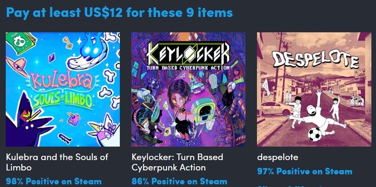 Dekoratív kép. $12 kifizetésével 9 elemet kaphatsz (Kép forrása: Humble Bundle)