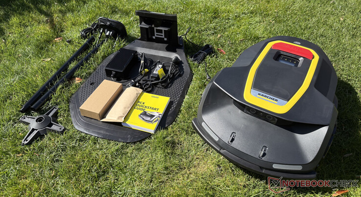 Az RTK robotfűnyíró Kärcher RCX 6 szállítási terjedelme