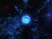Egy művészi illusztráció, amely egy neutroncsillagot ábrázol.