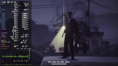 A DroidDeck 0.3.0 az Alan Wake's American Nightmare-t futtatja, miközben a Steam teljesítmény-átfedőrétege látható.