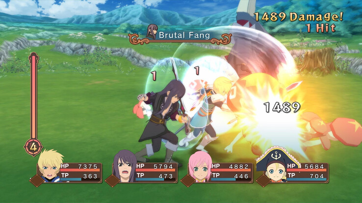 Egy játékbeli képernyőkép a Tales of Symphonia című játékból.