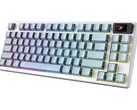 MSI Forge GK600 TKL Wireless Topo Blue kiadás rétegelt topográfiai kontúrokkal a kék PBT billentyűzetkupakokon. (Kép forrása: MSI)