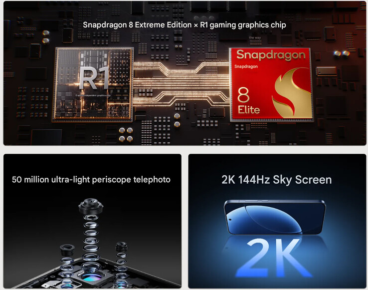 Realme GT 8 core specifikációk (Kép forrása: Realme - gépi fordítás)