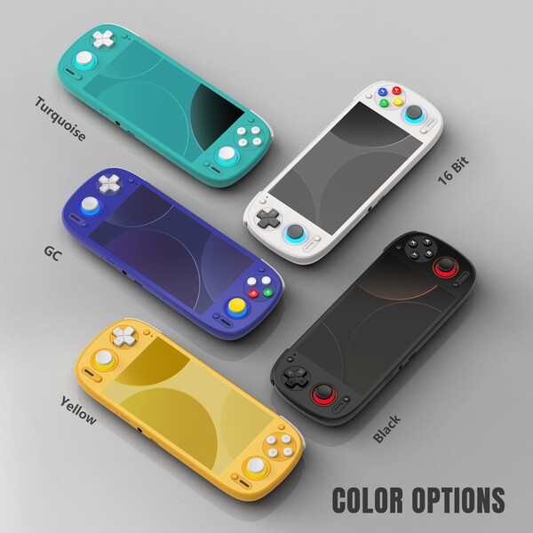 A Retroid Pocket G2 két színét a Nintendo Switch Lite-tól kölcsönözték. (Kép forrása: Retroid)