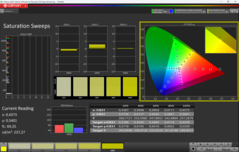 CalMAN telítettségi sweeps