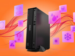 A ThinkCentre M75s Gen 6 súlya 4,8 kg, méretei pedig 336 x 300 x 89 mm.