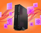 A ThinkCentre M75s Gen 6 súlya 4,8 kg, méretei pedig 336 x 300 x 89 mm.
