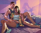 A GTA 6 hivatalos grafikája, amelyen a két főszereplő, Jason és Lucia látható. (Kép forrása: Rockstar)