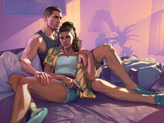 A GTA 6 hivatalos grafikája, amelyen a két főszereplő, Jason és Lucia látható. (Kép forrása: Rockstar)