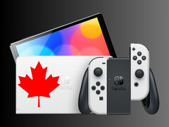 Nintendo Switch OLED kanadai juharlevéllel (Kép forrása: Nintendo of Canada szerkesztéssel)