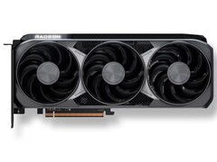 Az AMD Radeon RX 9070 XT művészi renderelése. (Kép forrása: AMD)