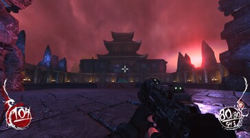 A képen: Egy játékmenet-képernyőkép a Shadow Warrior című játékból.
