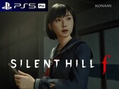 Silent Hill f banner a PS5 Pro továbbfejlesztett logójával (Kép forrása: Konami, Sony PlayStation szerkesztéssel)