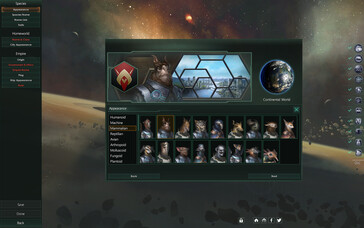 A képen: A Stellaris játékmenetéről készült screenshot.