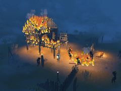 Nighthold: Number 1 egy teljesen elpusztítható környezettel büszkélkedhet, amelyet a játékos a saját előnyére használhat. A képen - egy ingame képernyőkép a játékos és a fosztogatók közötti folyamatban lévő csatáról. (Kép forrása: Steam)