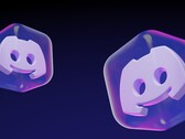 3D-s, áttetsző kocka ikonok a Discord Clyde logóval