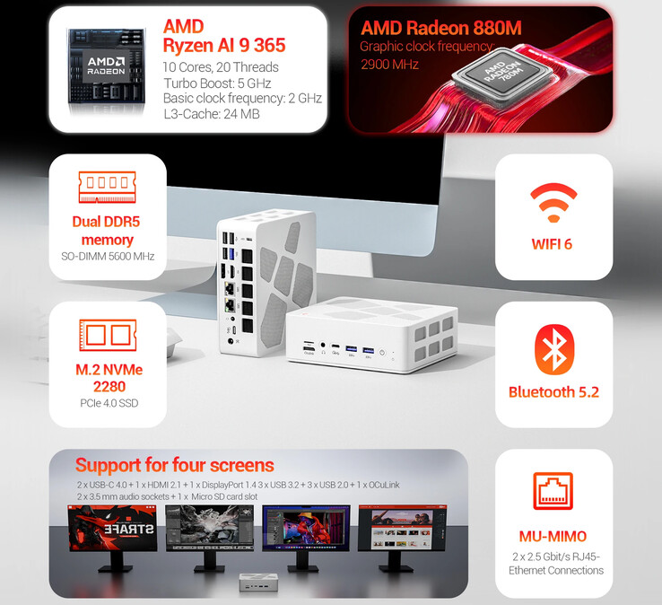 A mini PC főbb jellemzői (Kép forrása: Firebat)