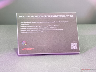 Az Asus ROG XG Station 3 eGPU dokkoló főbb jellemzői (Kép forrása: Notebookcheck)