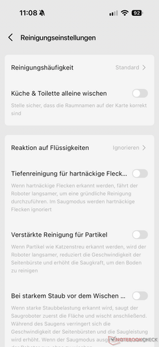 Különféle beállítások