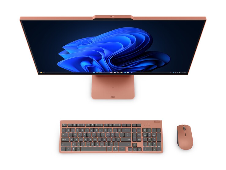 A Lenovo IdeaCentre AIO i asztali számítógépekhez színben hozzáillő billentyűzet és egér tartozik.
