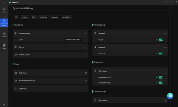GiMATE beállítások