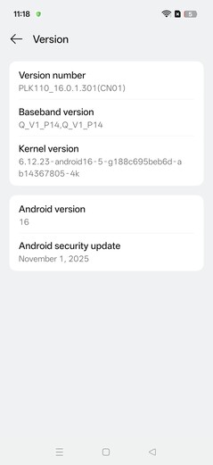 OnePlus 13 szoftver (ColorOS)
