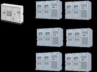 Akár hat egység is párhuzamosan csatlakoztatható.