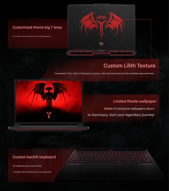 Lenovo Legion Y9000P Diablo IV játékra szánt laptop a Diablo-rajongóknak. (Kép forrása: Lenovo via Weibo)