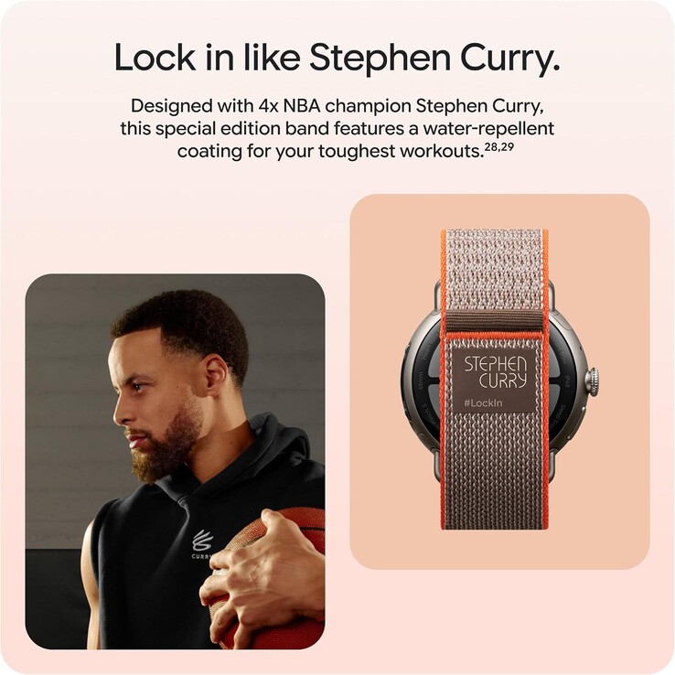 A karkötőn Stephen Curry és a #LockIn márkajelzés is szerepel, és nem kapható a szokásos 41 mm-es és 45 mm-es modellekkel együtt.
