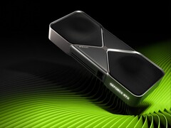 Az RTX 5090 (a képen) ára az MSRP-áron 1.999 dollár, de az árképzés és az elérhetőség a megjelenés óta változó. (Kép forrása: Nvidia)